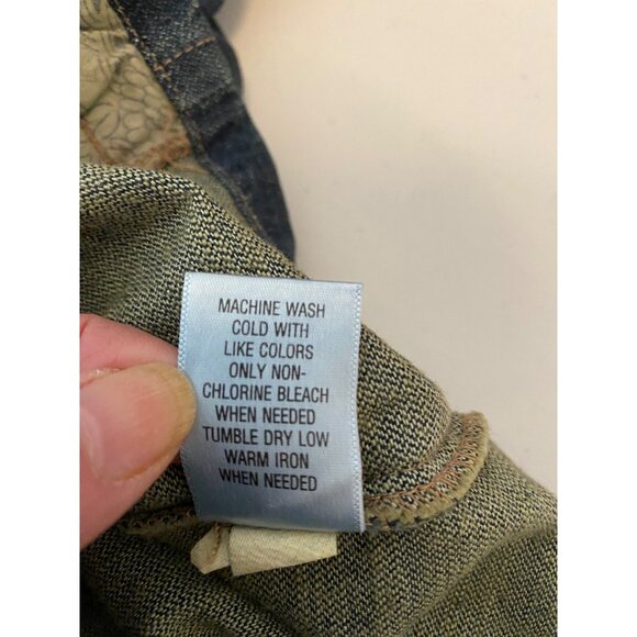 Sonoma Life+Style Denim Jean Jacket Button-Up Floral Lining Long Sleeve Medium - Picture 6 of 12